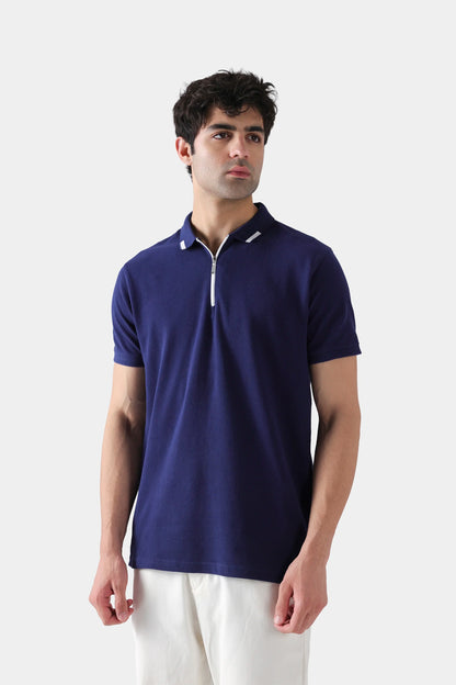 Quarter Zip Tipping Polo - Cougar Clothing