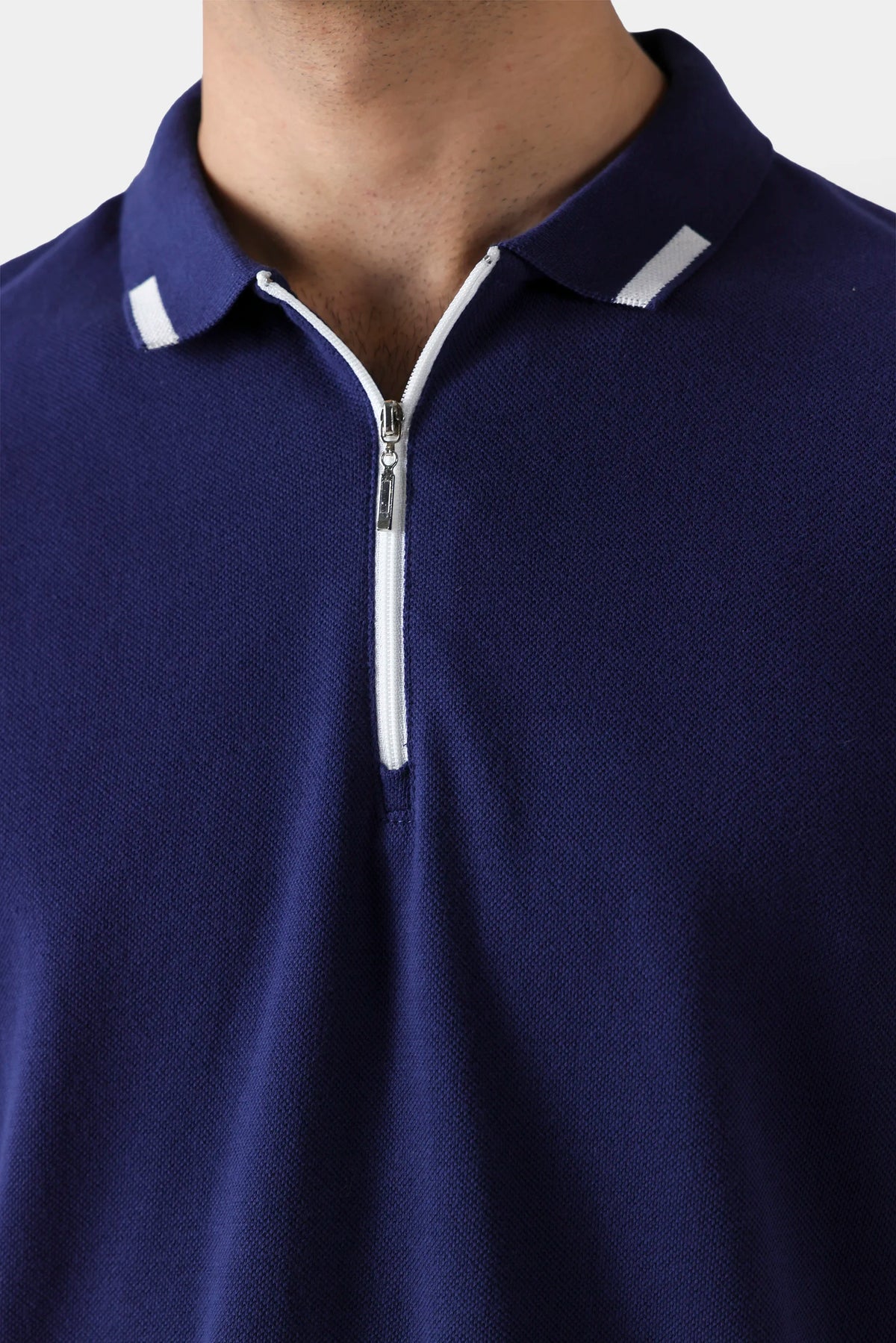 Quarter Zip Tipping Polo - Cougar Clothing