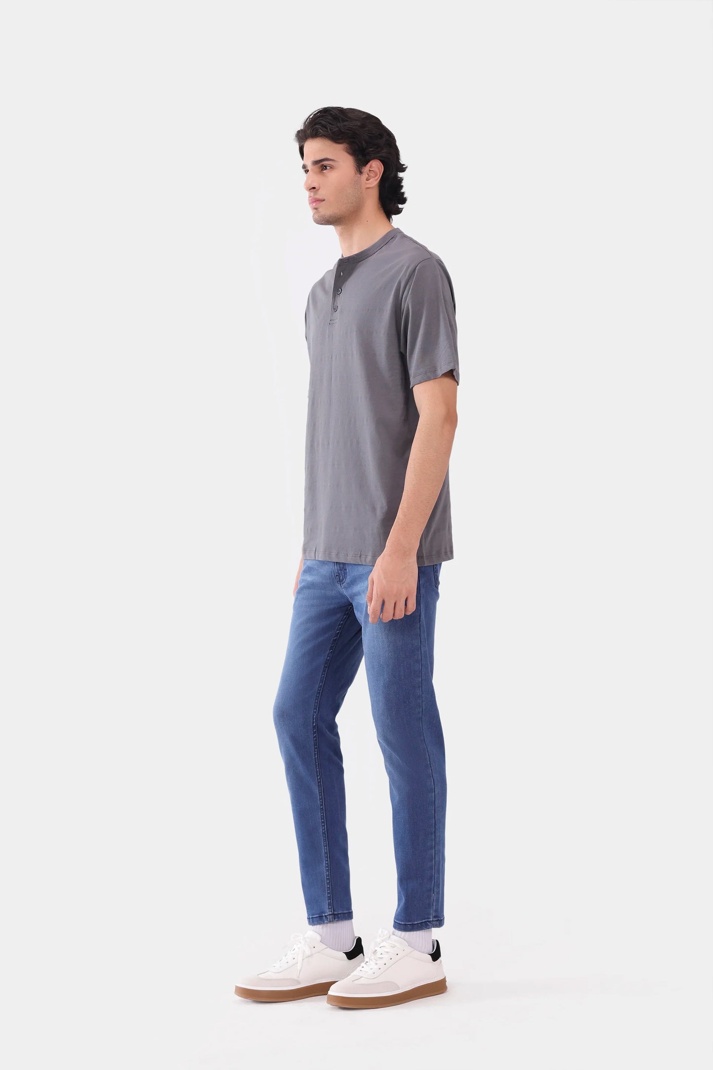 Jacquard Jersey Henley - Cougar Clothing