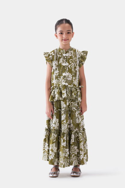 Printed Pleated Top - Cougar Clothing