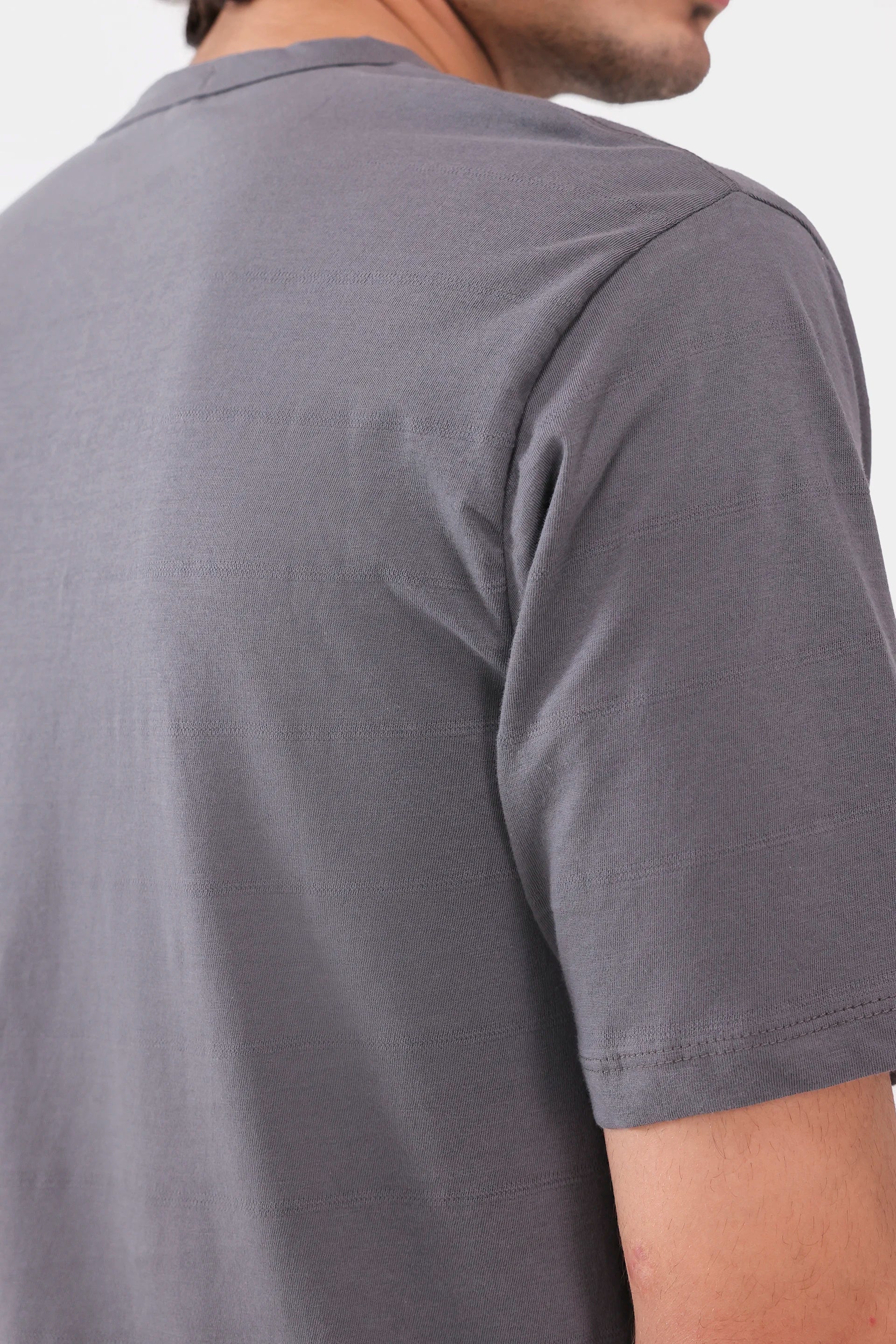 Jacquard Jersey Henley - Cougar Clothing