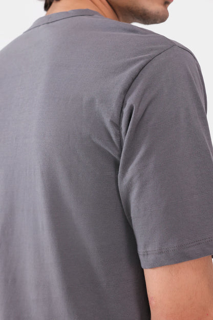 Jacquard Jersey Henley - Cougar Clothing
