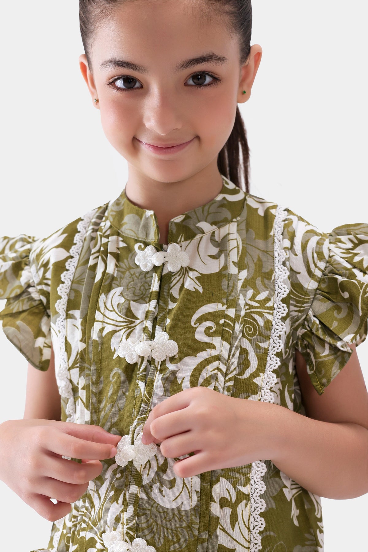 Printed Pleated Top - Cougar Clothing