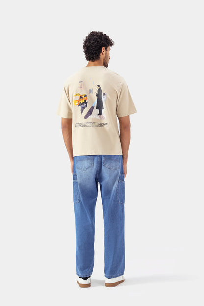 Cityscape Back Printed T-Shirt - Cougar Clothing