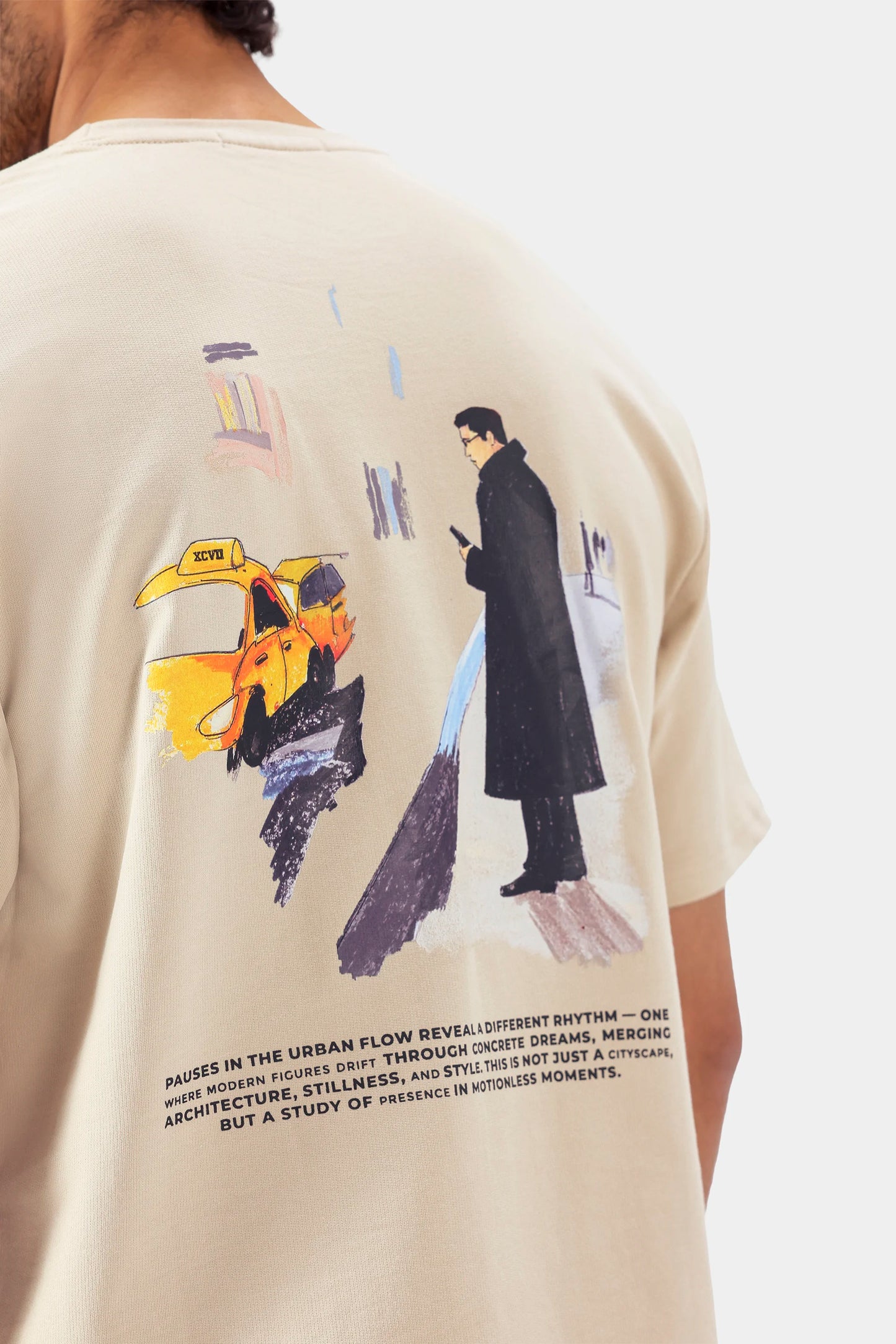 Cityscape Back Printed T-Shirt - Cougar Clothing