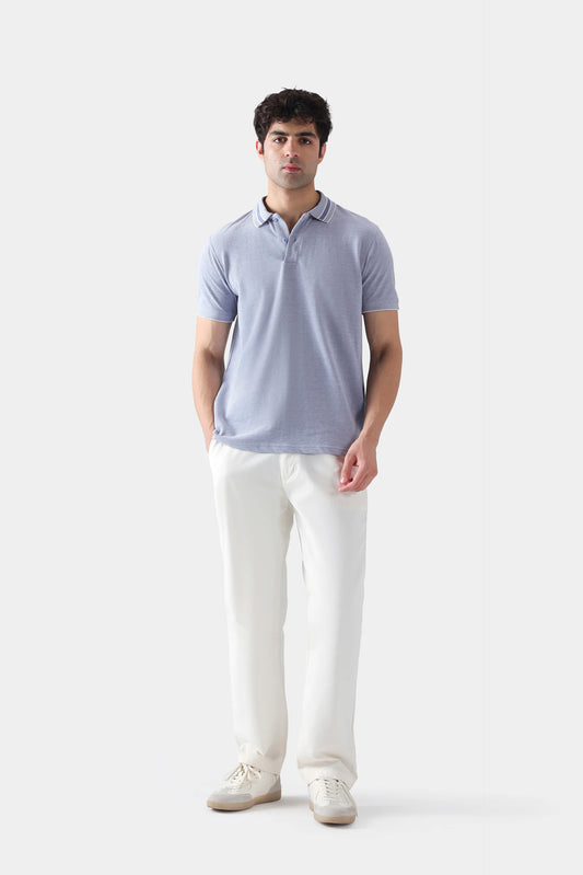 Pique Jacquard Polo - Cougar Clothing