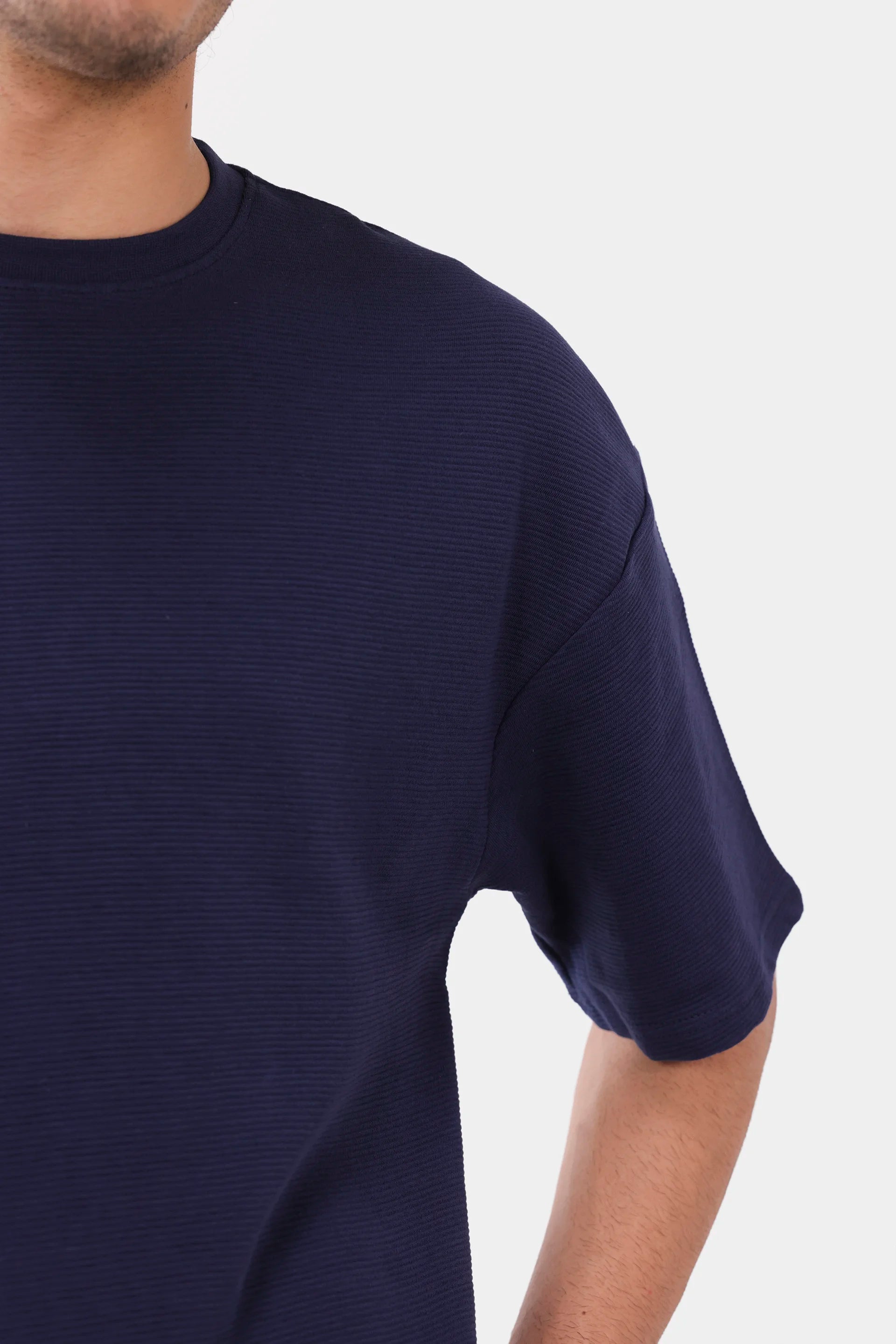 Ottoman-Knit Oversized T-Shirt - Cougar Clothing
