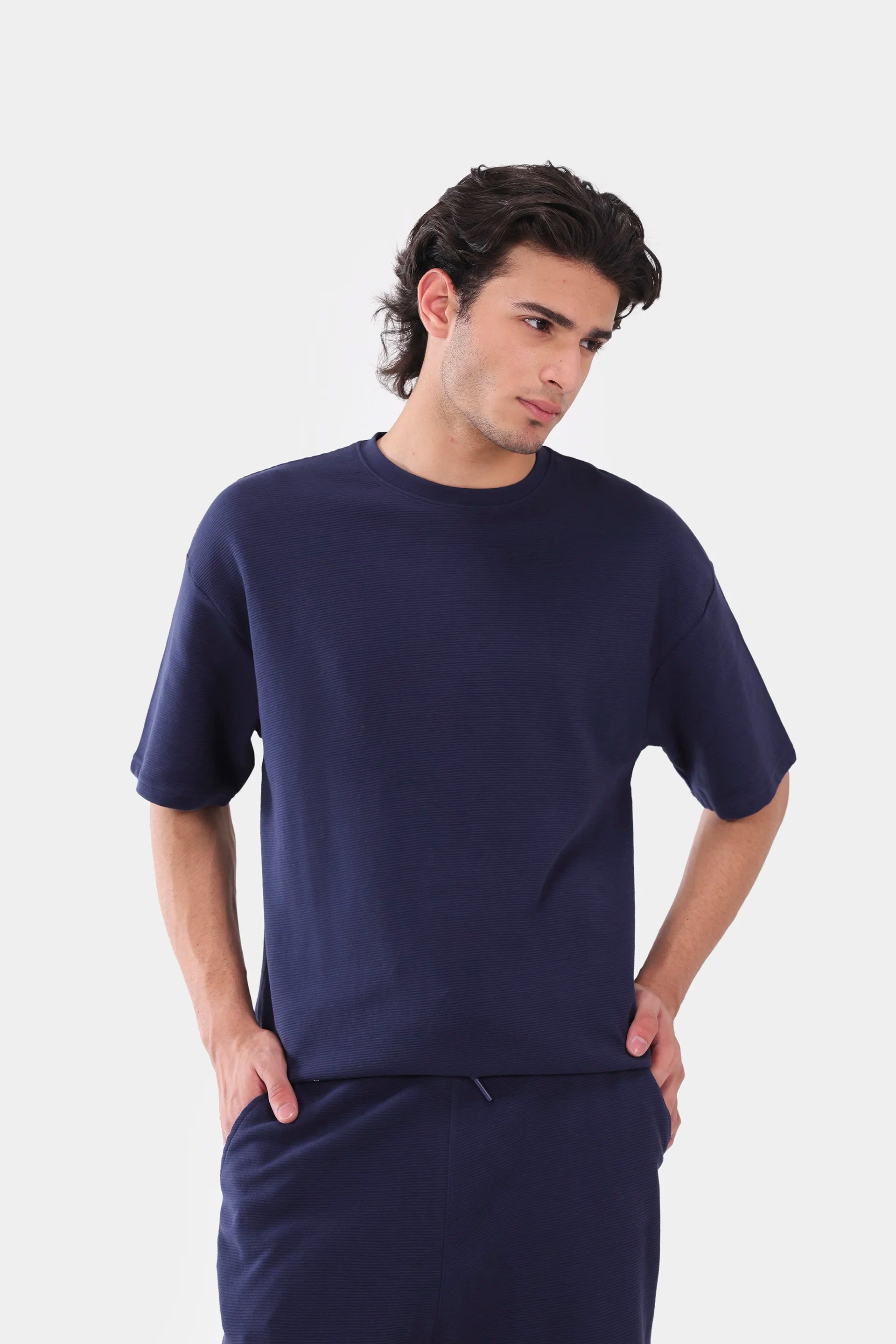 Ottoman-Knit Oversized T-Shirt - Cougar Clothing