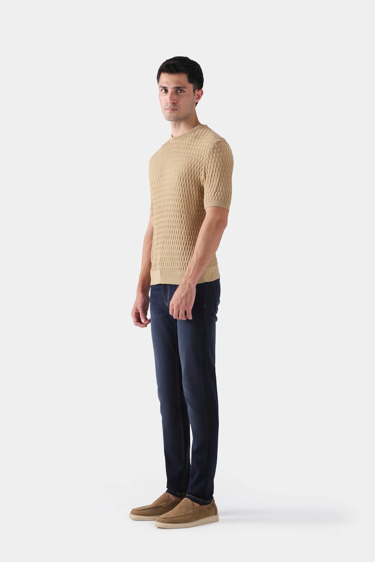 Textured Knit T-Shirt - Cougar Clothing