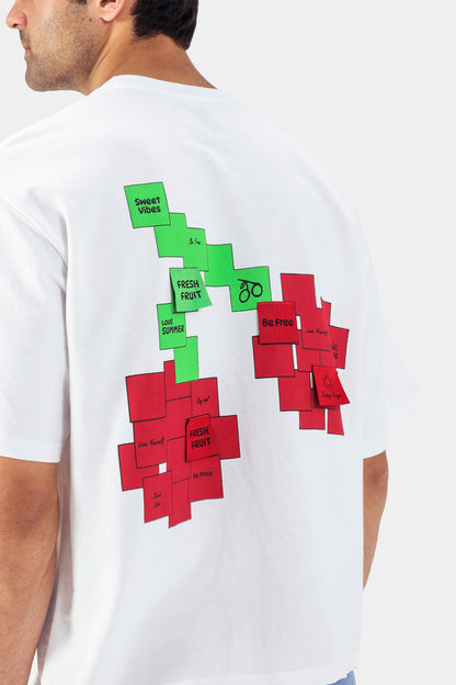 Back Printed Boxy T-Shirt - Cougar Clothing