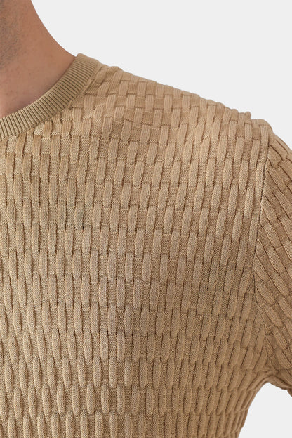 Textured Knit T-Shirt - Cougar Clothing