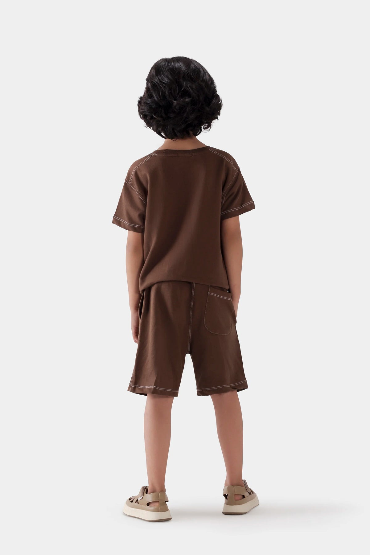 Contrast-Stitch Shorts - Cougar Clothing