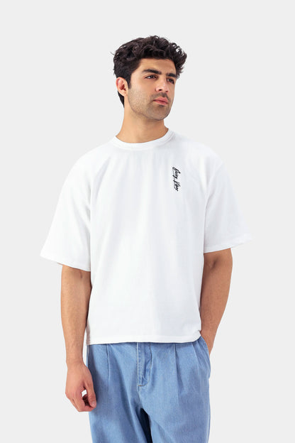 Back Printed Boxy T-Shirt - Cougar Clothing