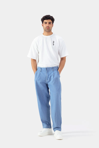 Wide Leg Pleated Trousers - Cougar Clothing