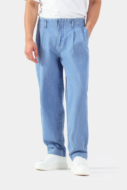 Wide Leg Pleated Trousers - Cougar Clothing