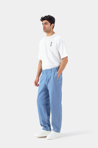 Wide Leg Pleated Trousers - Cougar Clothing