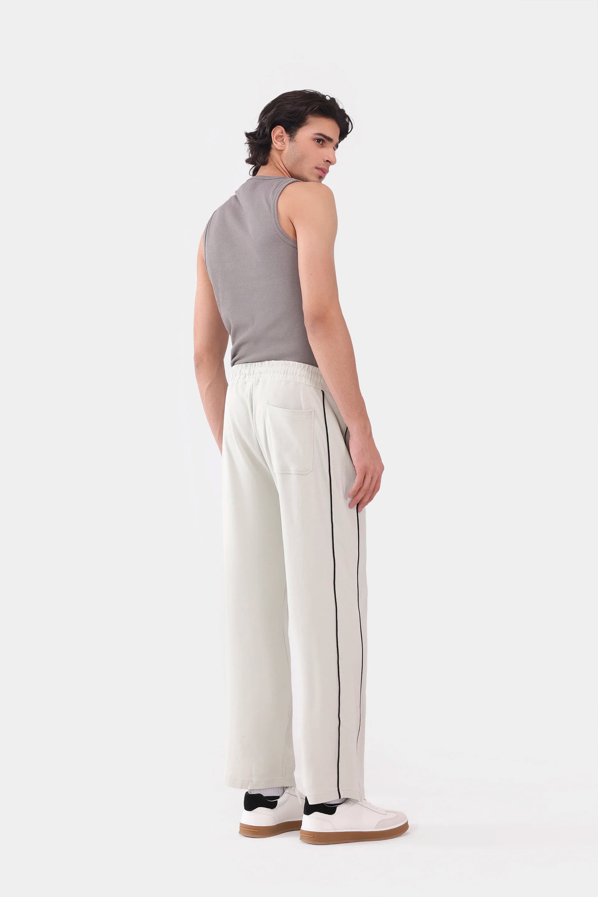 Striped Interlock Trousers - Cougar Clothing