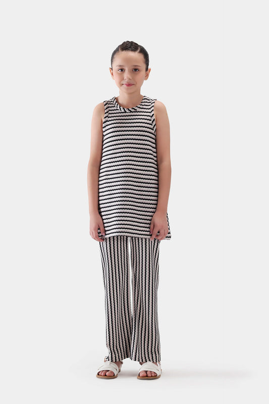Sleeveless Striped Knitted Top - Cougar Clothing