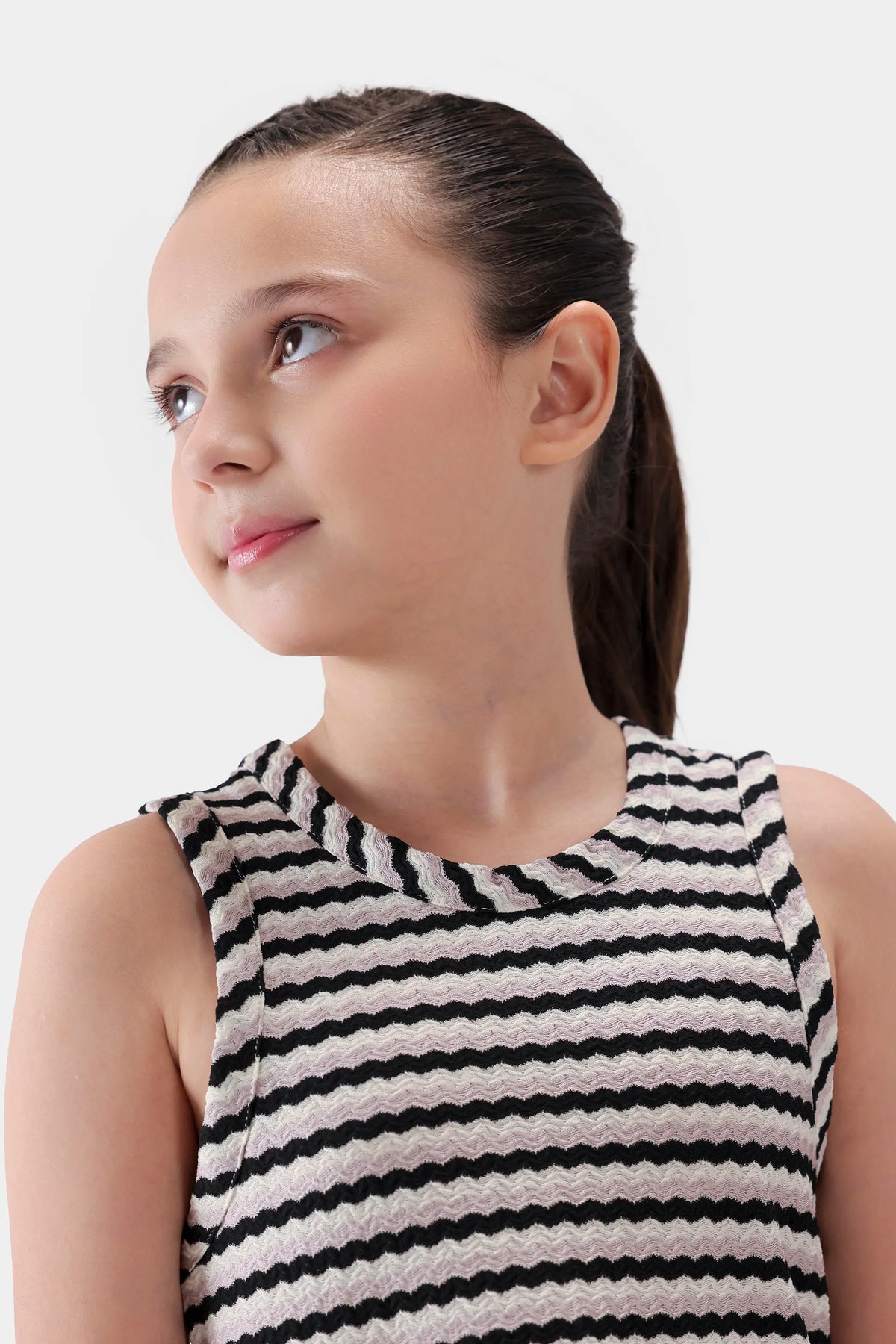 Sleeveless Striped Knitted Top - Cougar Clothing