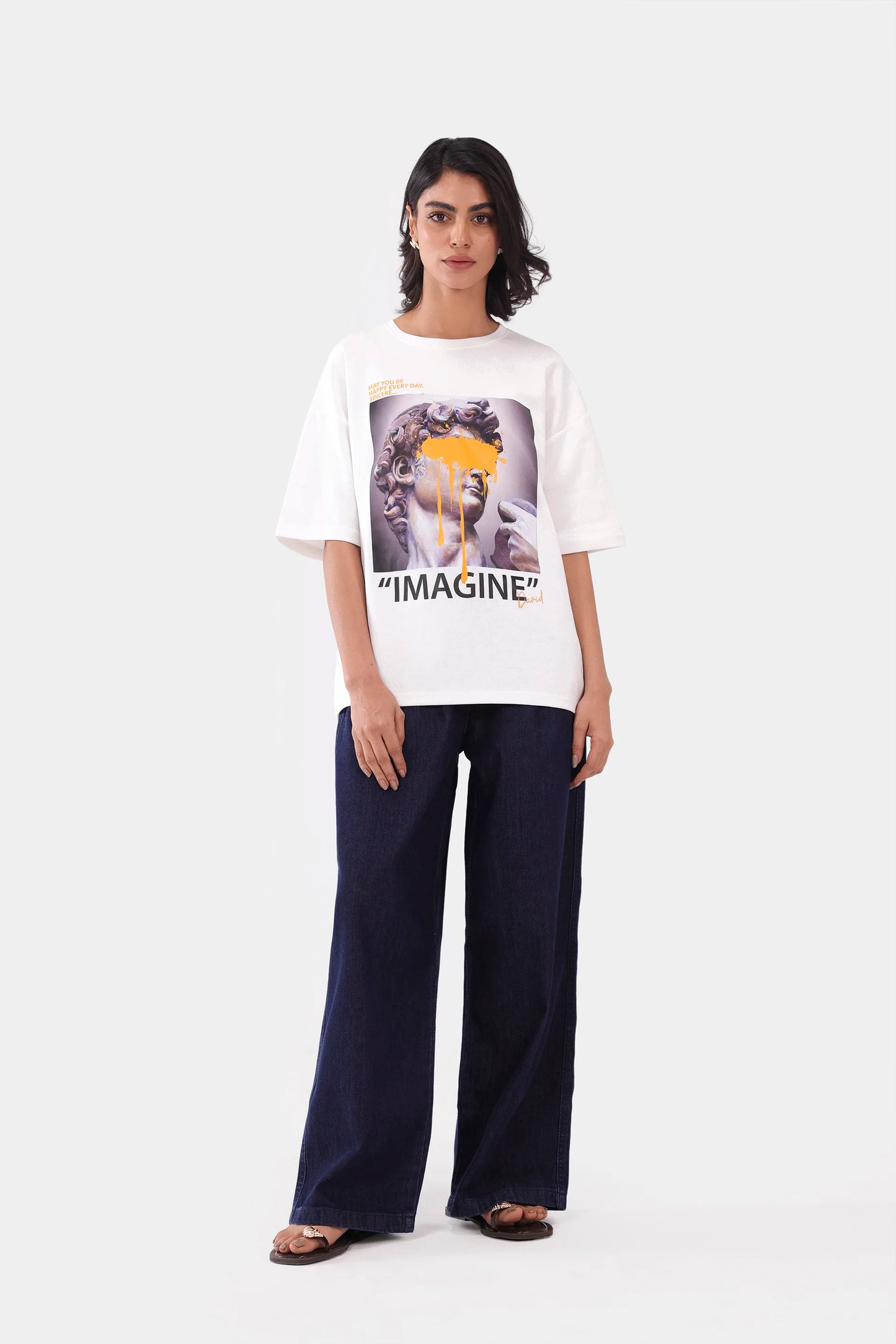 Imagine Oversized T-Shirt - Cougar Clothing
