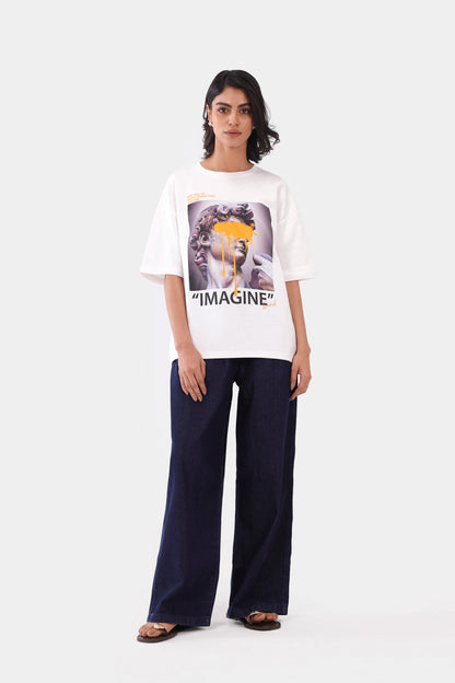 Imagine Oversized T-Shirt - Cougar Clothing