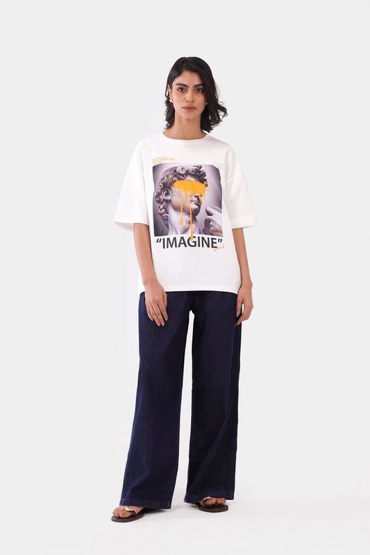 Imagine Oversized T-Shirt - Cougar Clothing