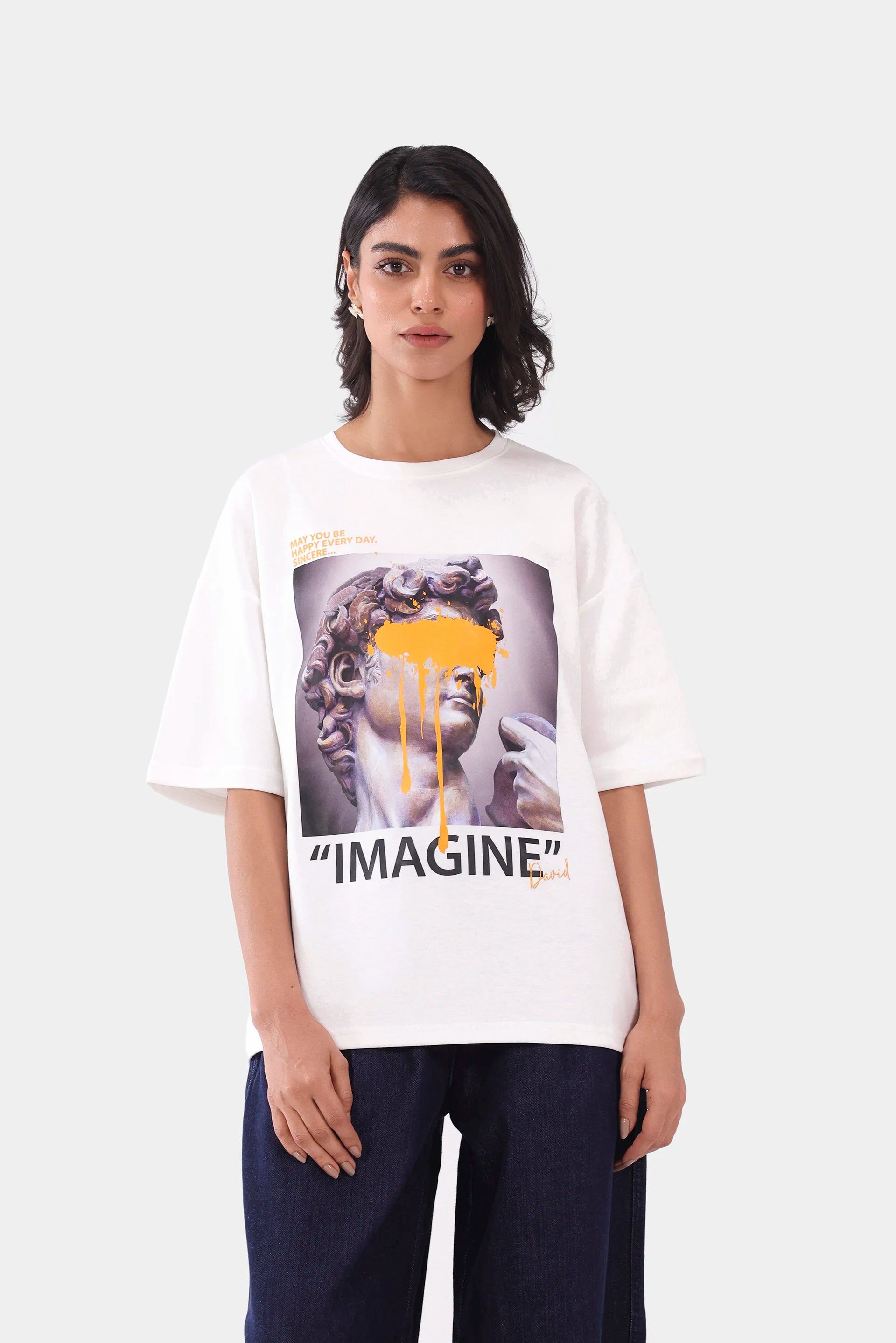 Imagine Oversized T-Shirt - Cougar Clothing
