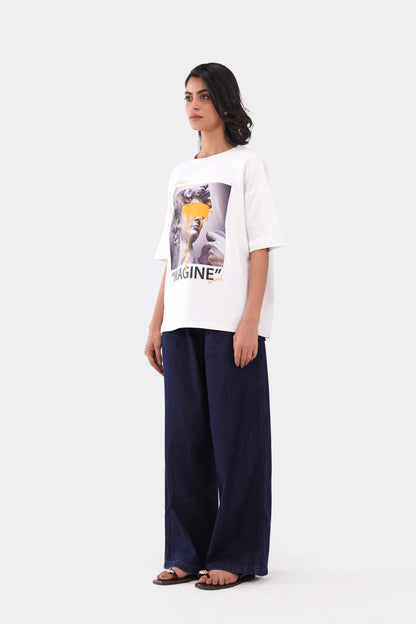Imagine Oversized T-Shirt - Cougar Clothing