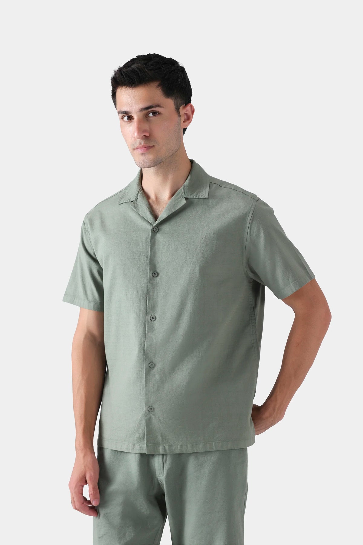 Resort Collar Cotton Shirt - Cougar Clothing