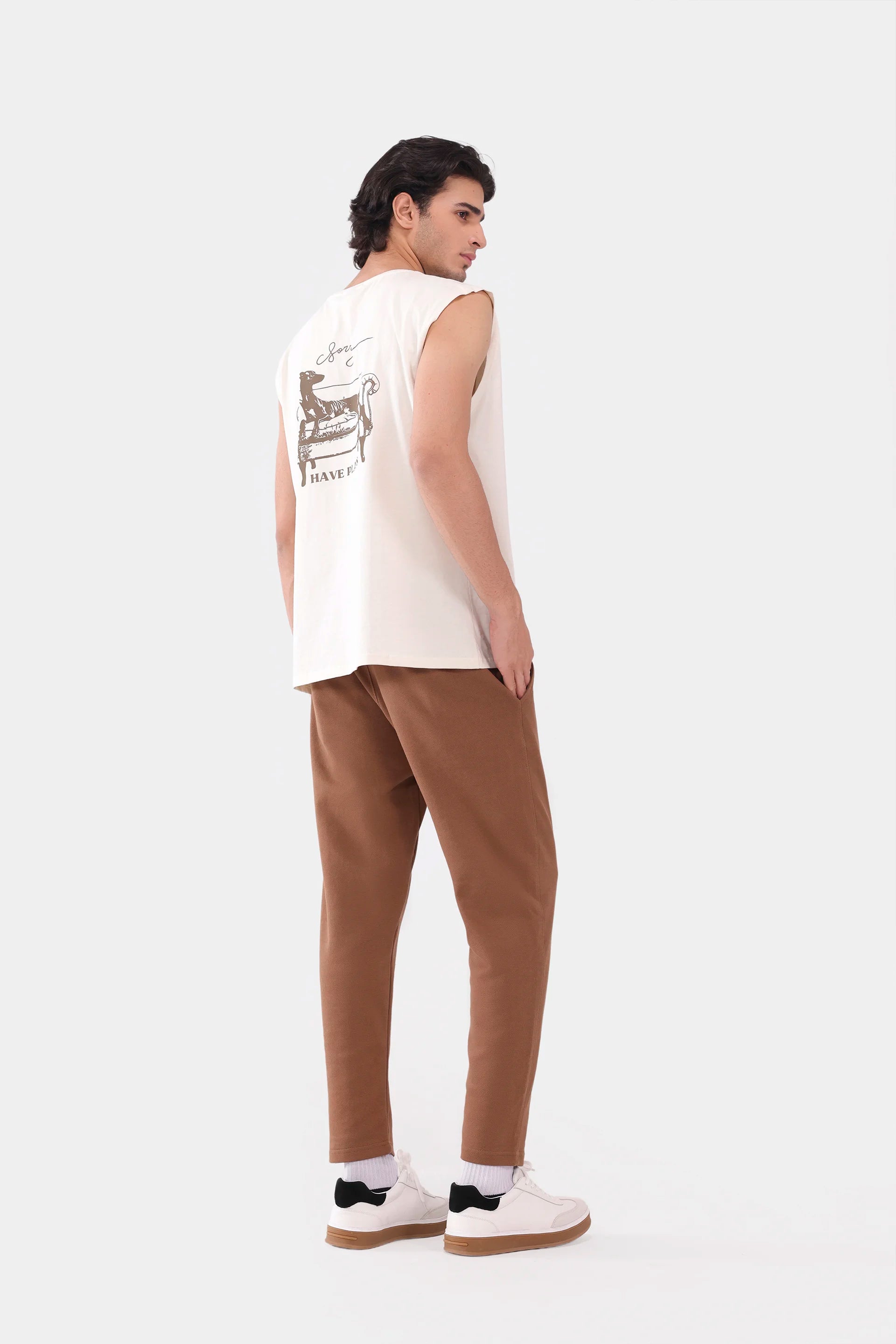 Slim Fit Interlock Trousers - Cougar Clothing