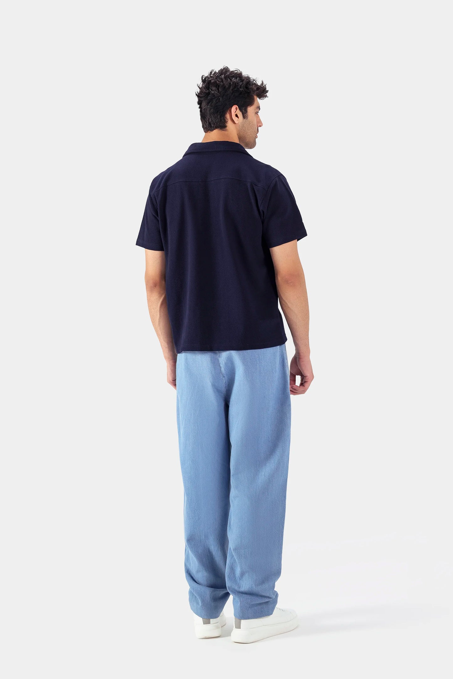 Boxy Popcorn-Knit Shirt - Cougar Clothing