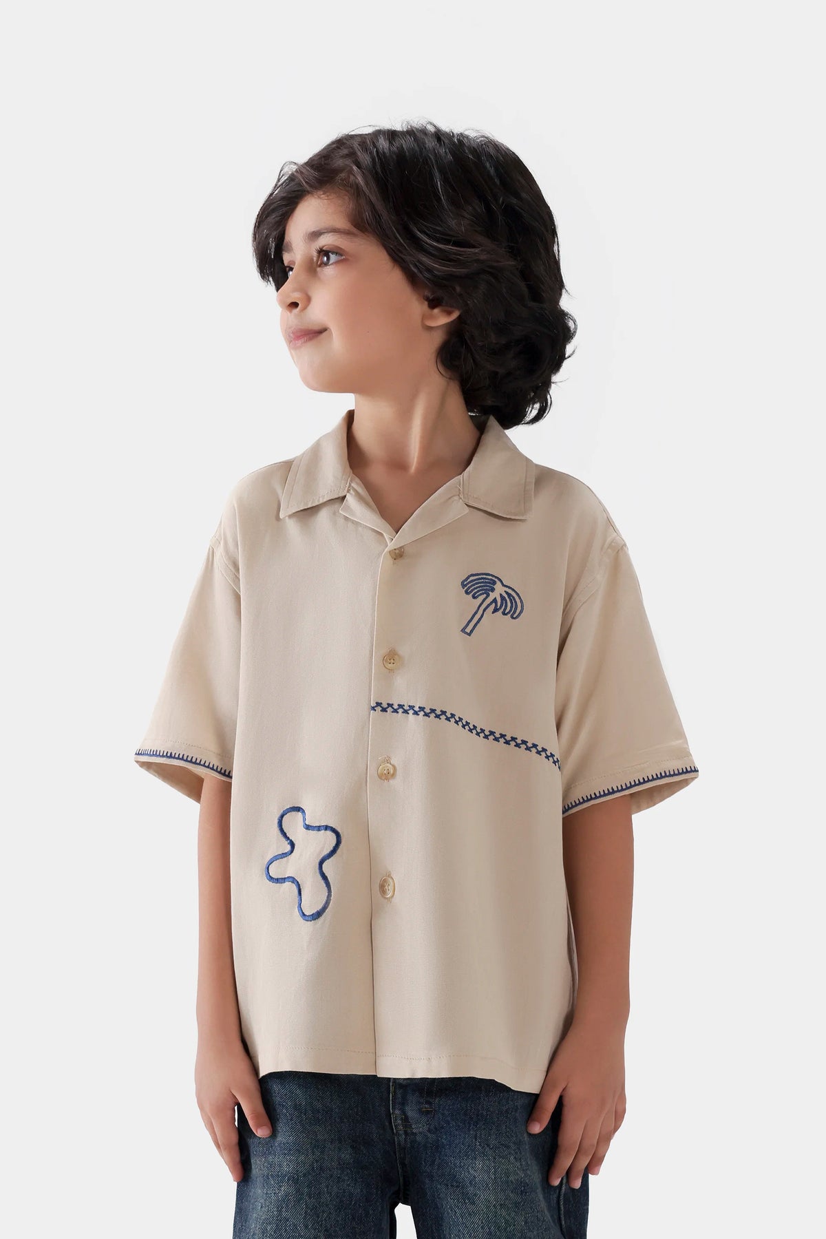 Embroidered Linen Shirt - Cougar Clothing