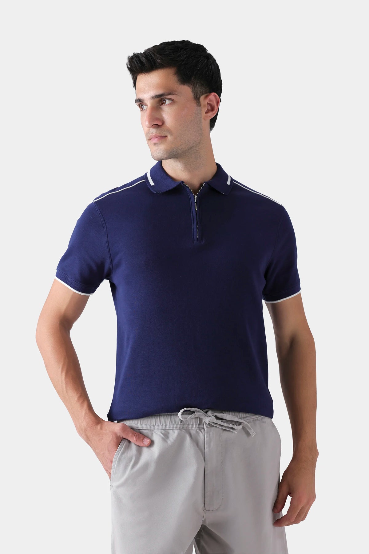Quarter Zip Polo - Cougar Clothing