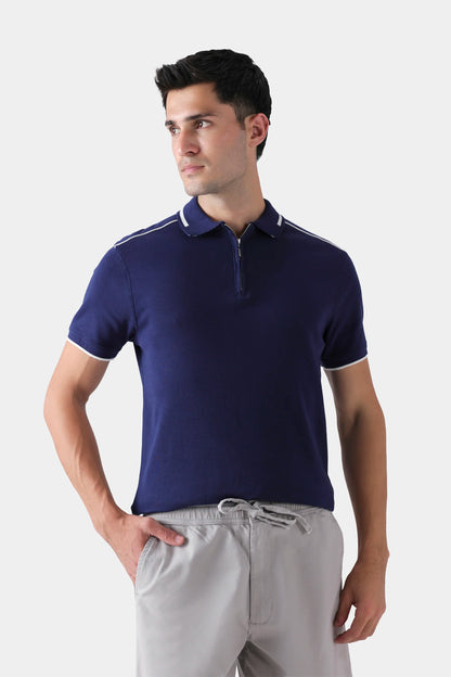 Quarter Zip Polo - Cougar Clothing