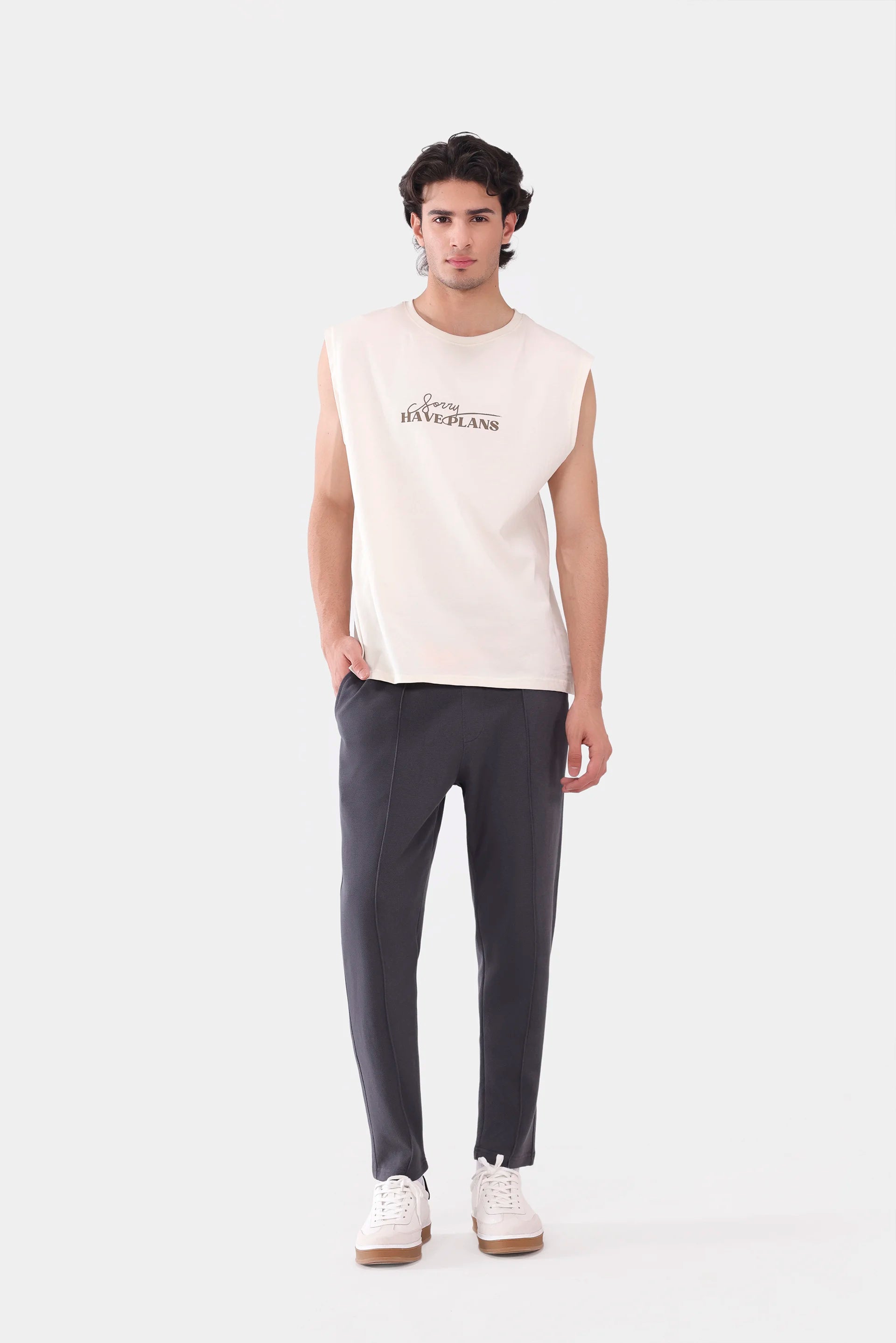 Slim Fit Interlock Trousers - Cougar Clothing