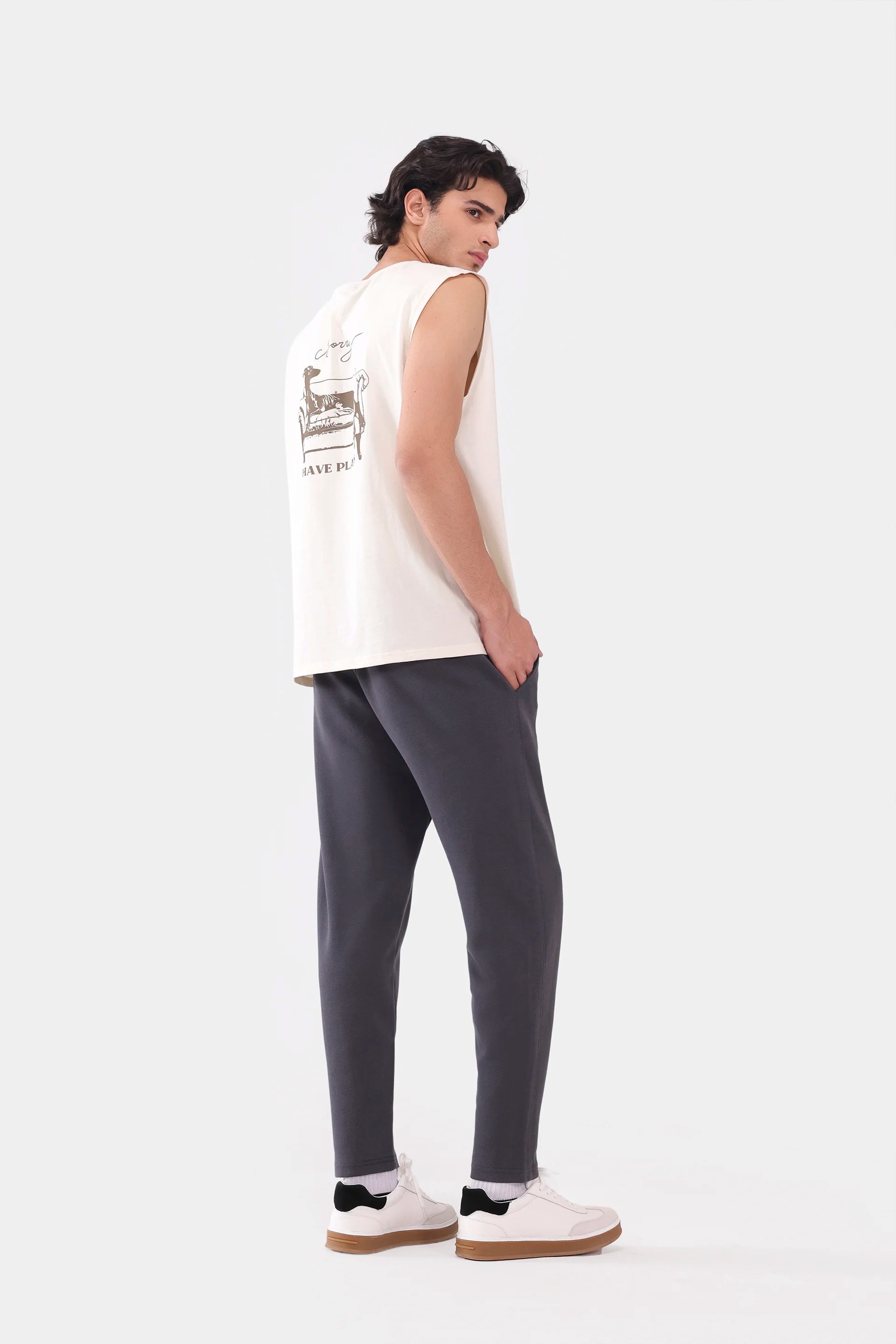 Slim Fit Interlock Trousers - Cougar Clothing
