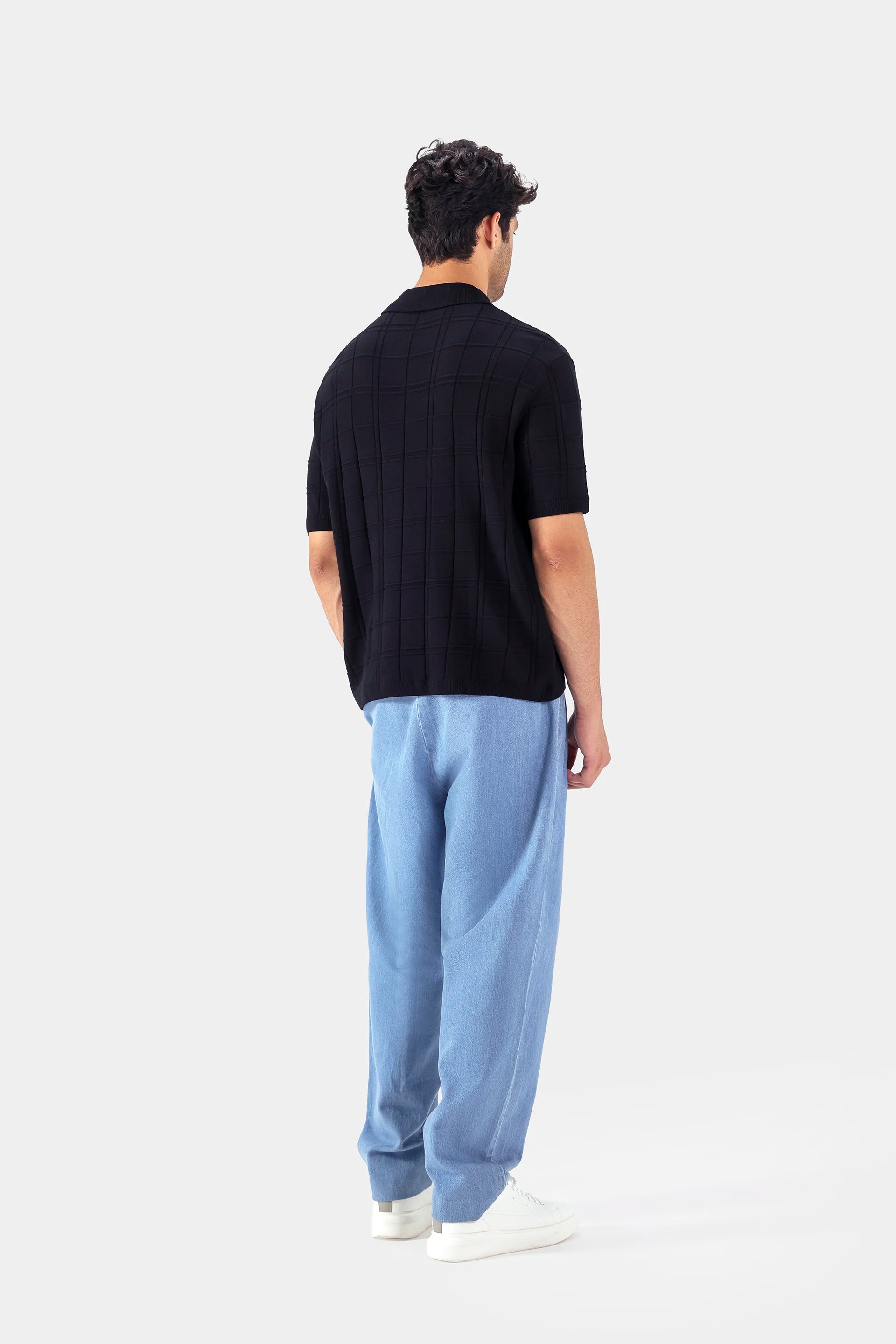 Square Knit Polo - Cougar Clothing