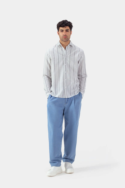 Jacquard Striped Shirt - Cougar Clothing