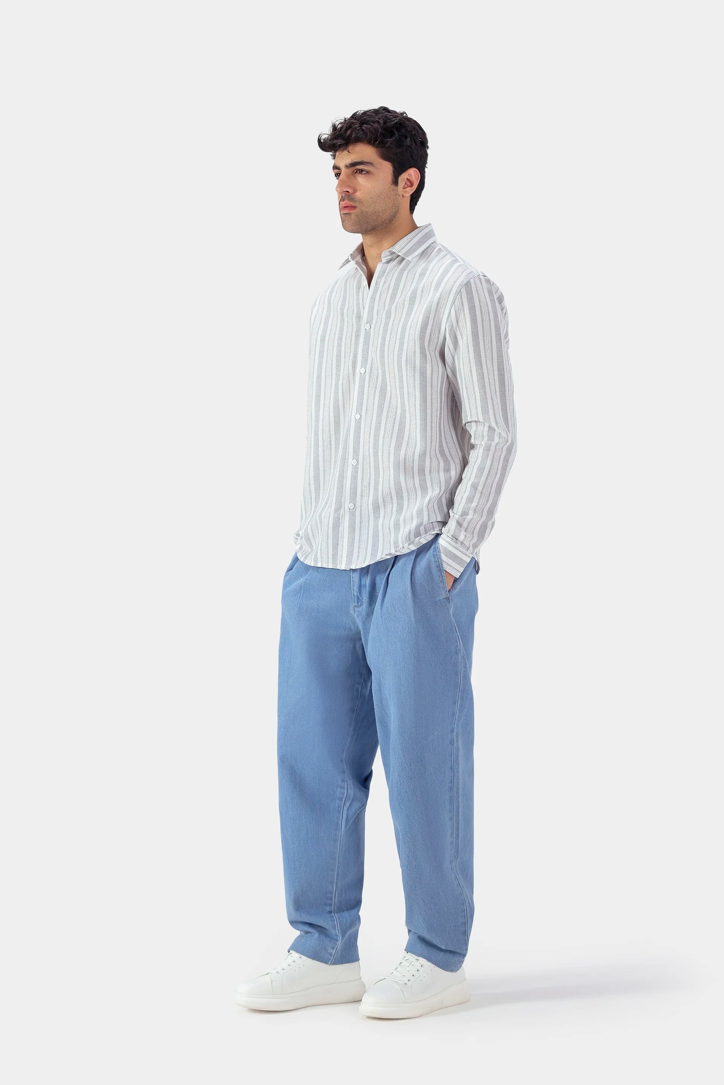 Jacquard Striped Shirt - Cougar Clothing