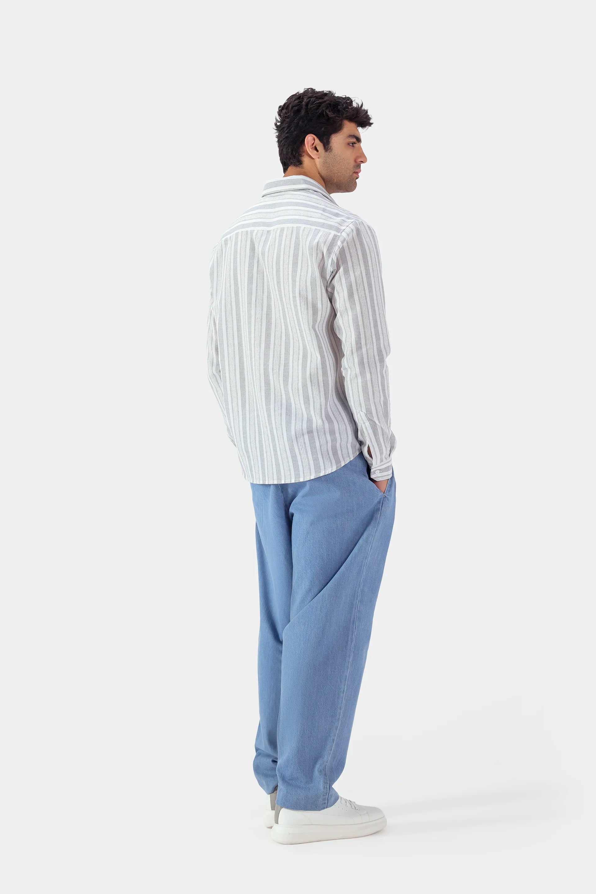 Jacquard Striped Shirt - Cougar Clothing