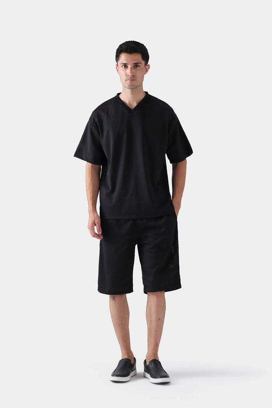 Jacquard Mesh T-Shirt - Cougar Clothing
