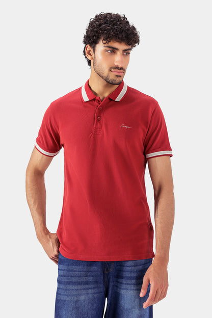 Contrast Tipping Polo - Cougar Clothing