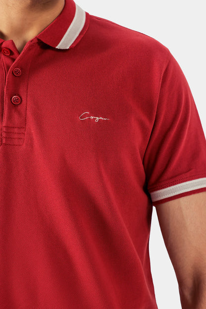 Contrast Tipping Polo - Cougar Clothing