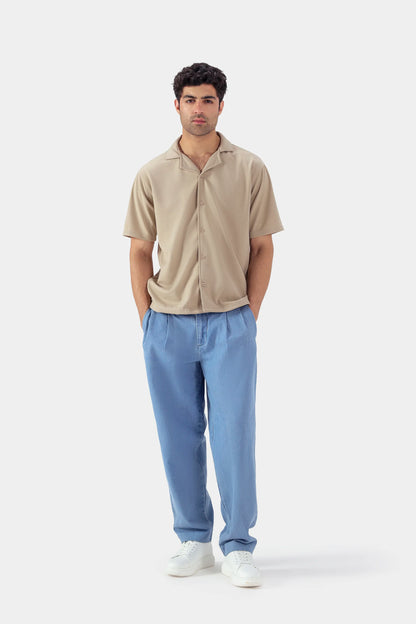 Boxy Ottoman Knit Shirt - Cougar Clothing