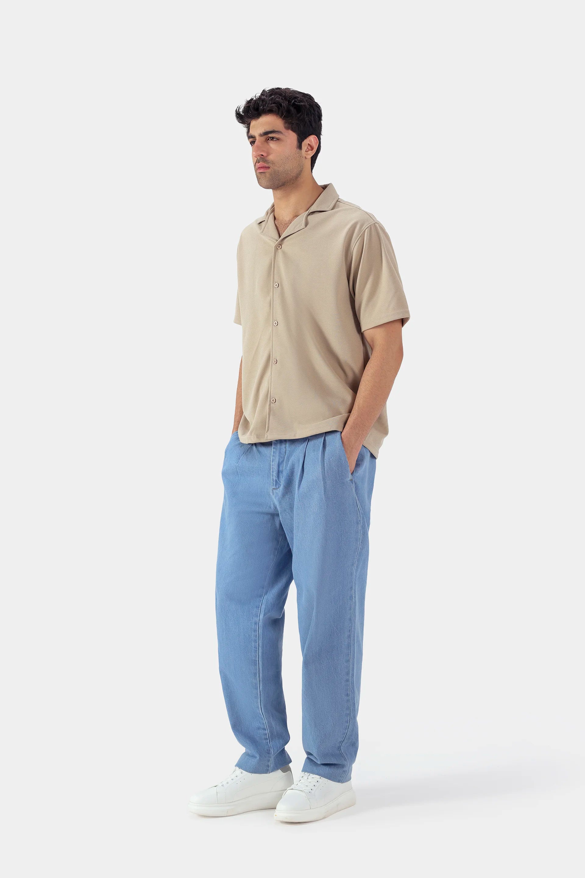 Boxy Ottoman Knit Shirt - Cougar Clothing