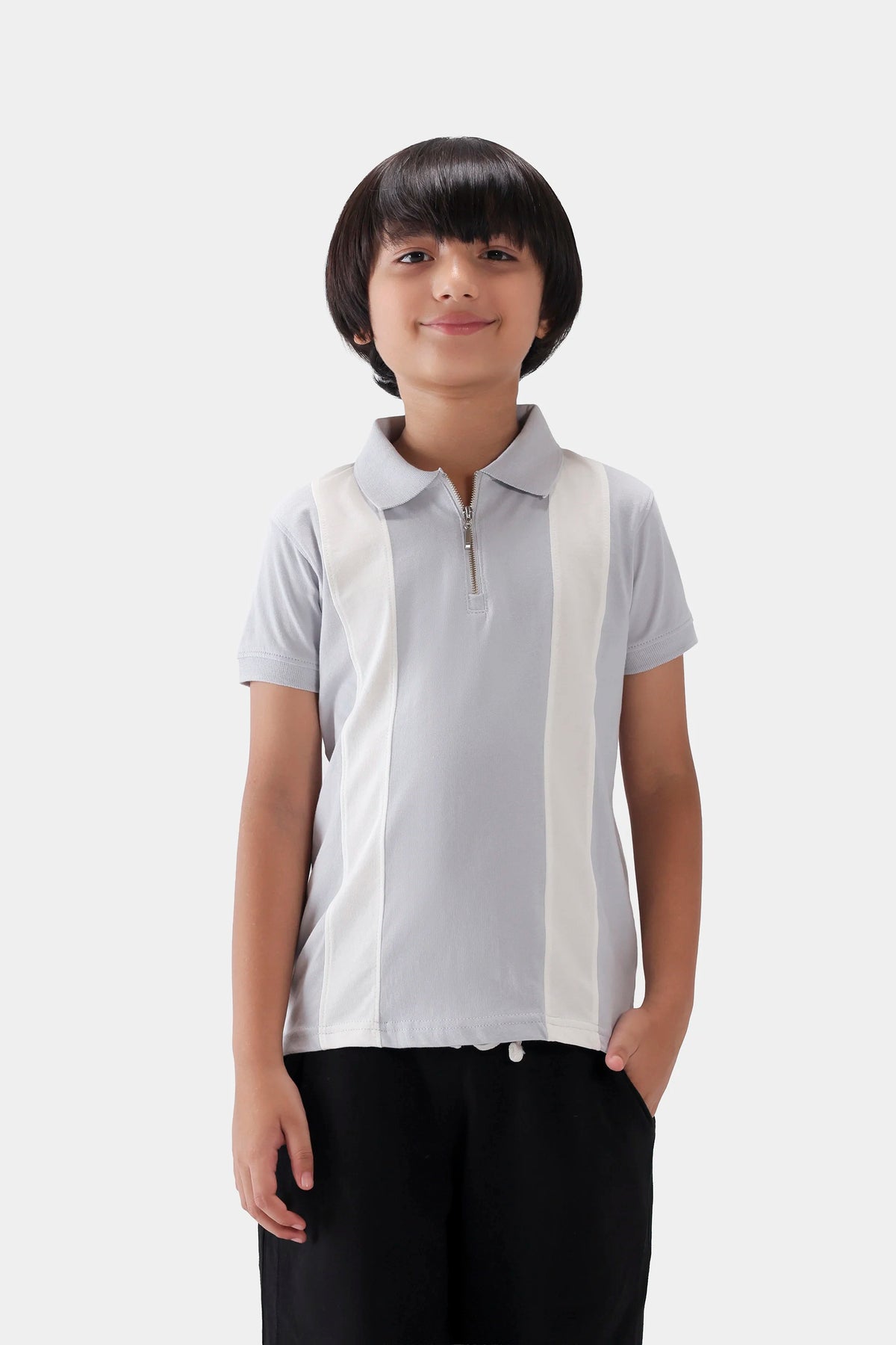 Paneled Jersey Polo - Cougar Clothing