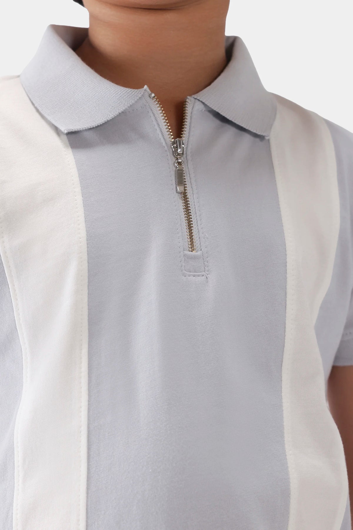 Paneled Jersey Polo - Cougar Clothing