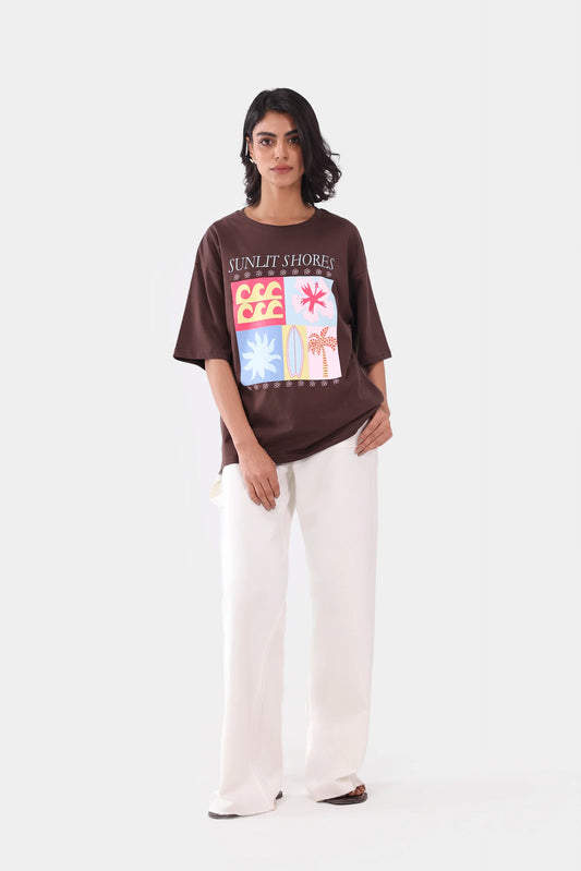 Sunlit Shores Jersey T-Shirt - Cougar Clothing