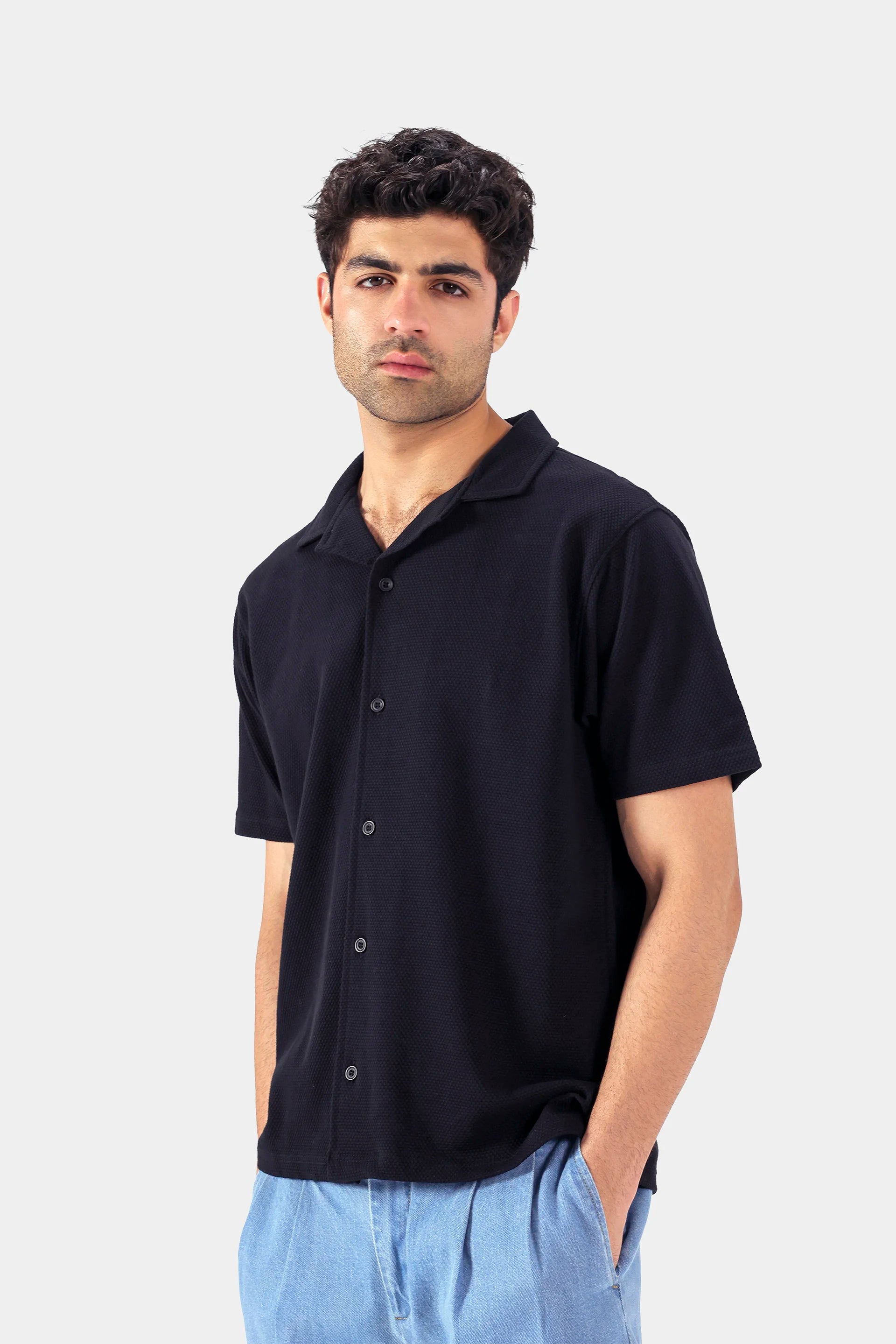 Relaxed Textured Shirt - Cougar Clothing