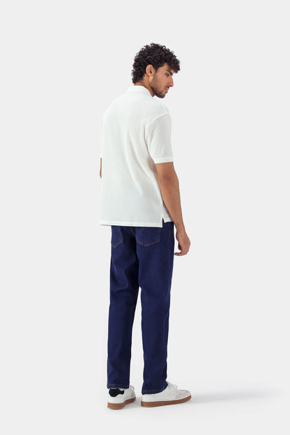 Quarter Zip Textured Polo - Cougar Clothing